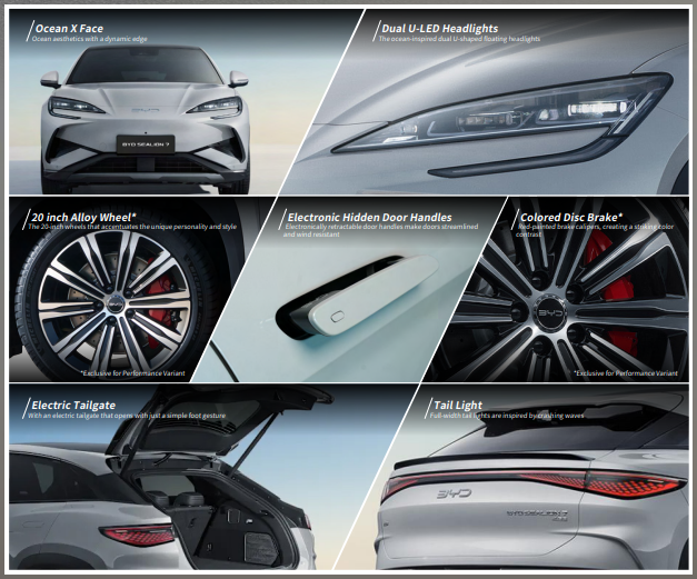 Bagian Belakang BYD Sealion 7